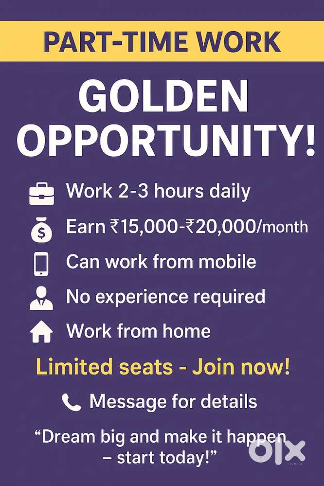 WORK FROM HOME OPPORTUNITY