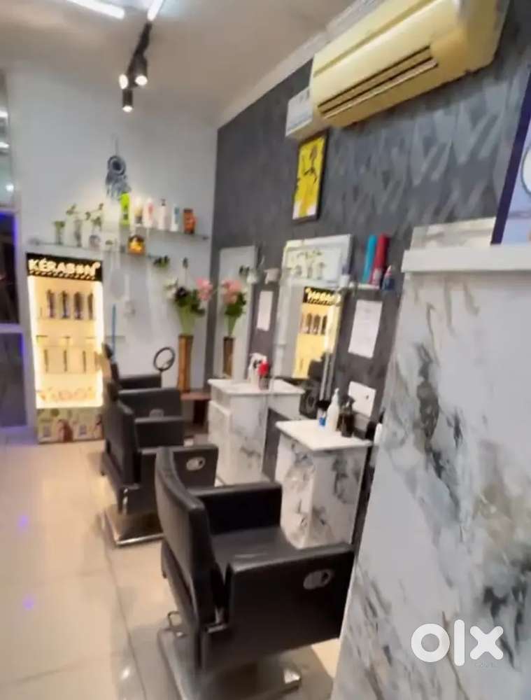 Fully furnished running salon for sale