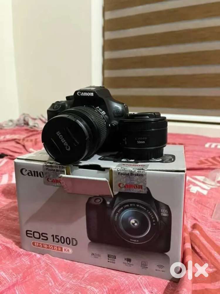 Canon 1500d dslr camera 2 lens