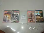 Psp games and charger of psp