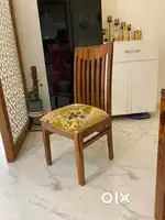 Solid wood center table along with glass