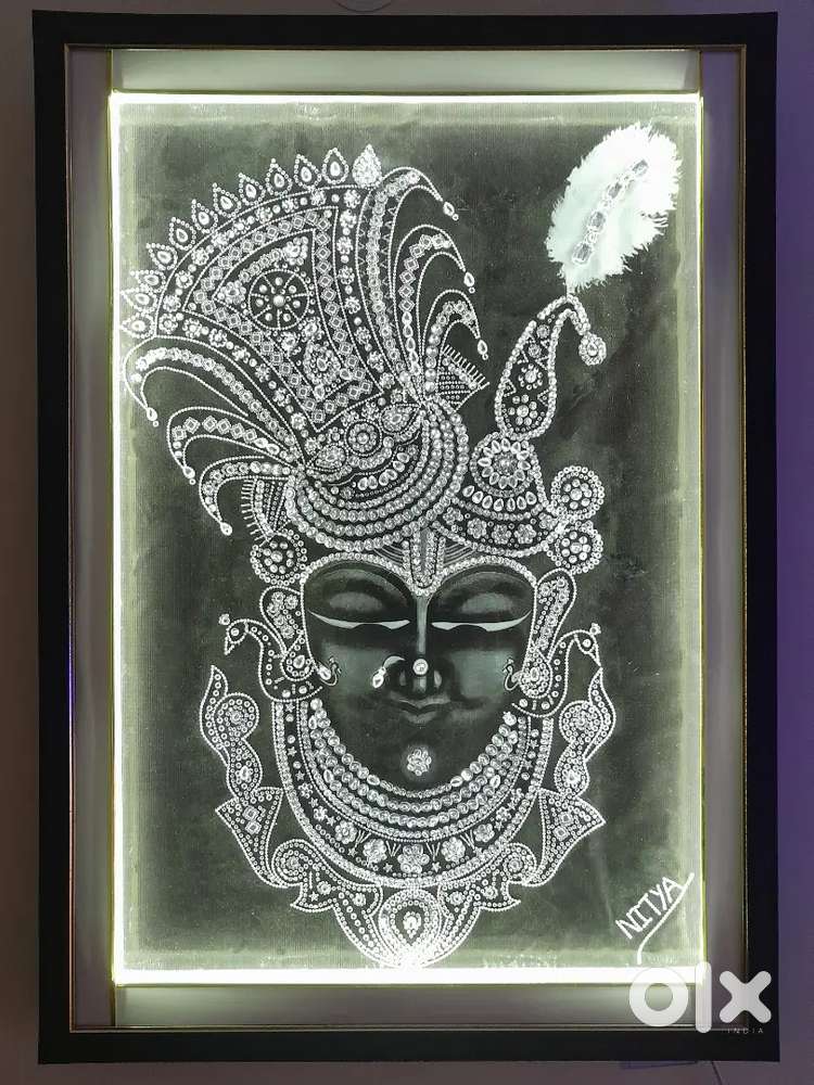 Handmade portrait shrinath ji