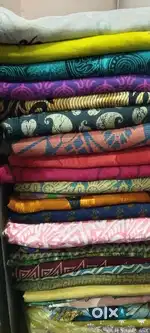 Crape Sares, punnam with blouse Sarees