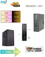 CPU  Ram - 8GB DDR3  SSD - 256GB  Hard disk - 500GB  All Basic Softwar
