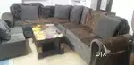 10seater sofa set newly with glass center