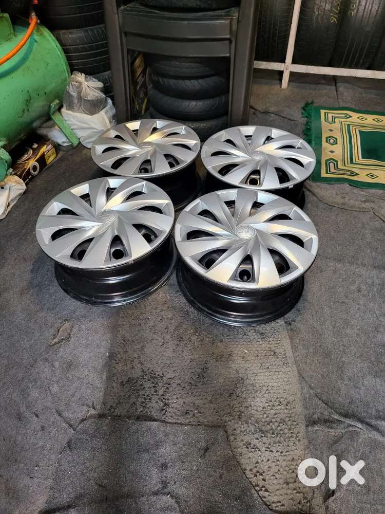 Size 15 inches steel and covers sales