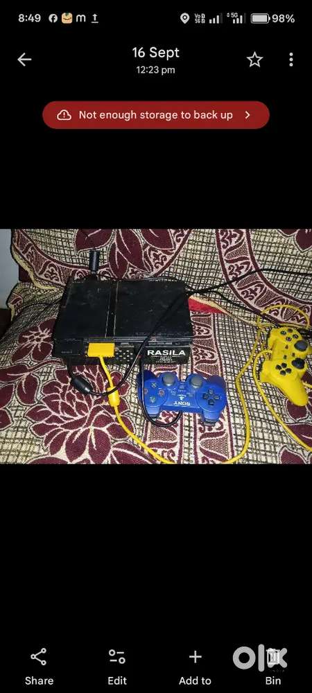 Play station 2 with pendrive and memory card 2 controller plus l