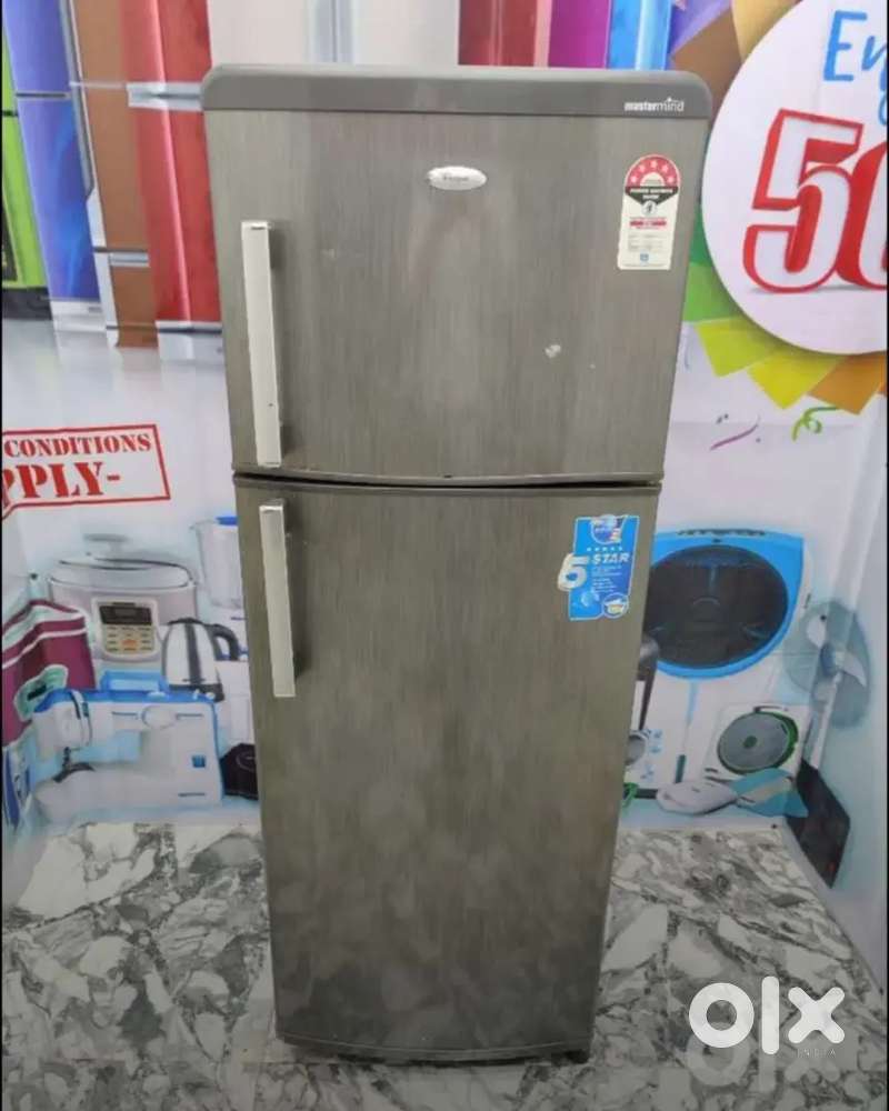 Whirlpool double door master mind grey colour refrigerator. Oplity