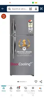 lG silver double door 242 lit