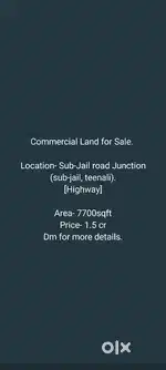 Highway Land for sale