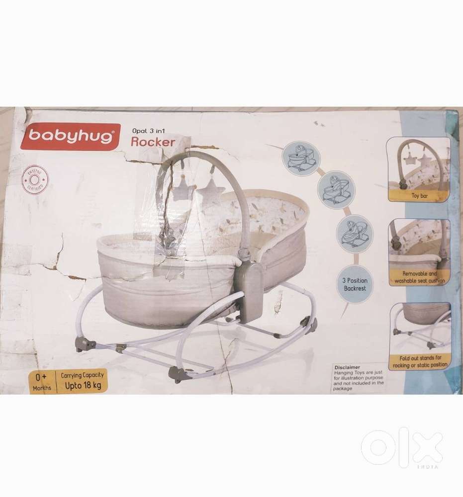Baby Cradle-Rocker-Sleeper 3-in-1