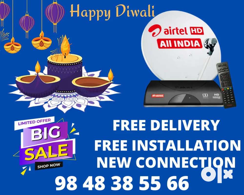 ALL INDIA DTH HD Play 6 Month Free Sky Dishtv Airtel Sun D2H Tata Book