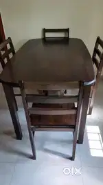 Dinning Table (wood) with 4 chairs