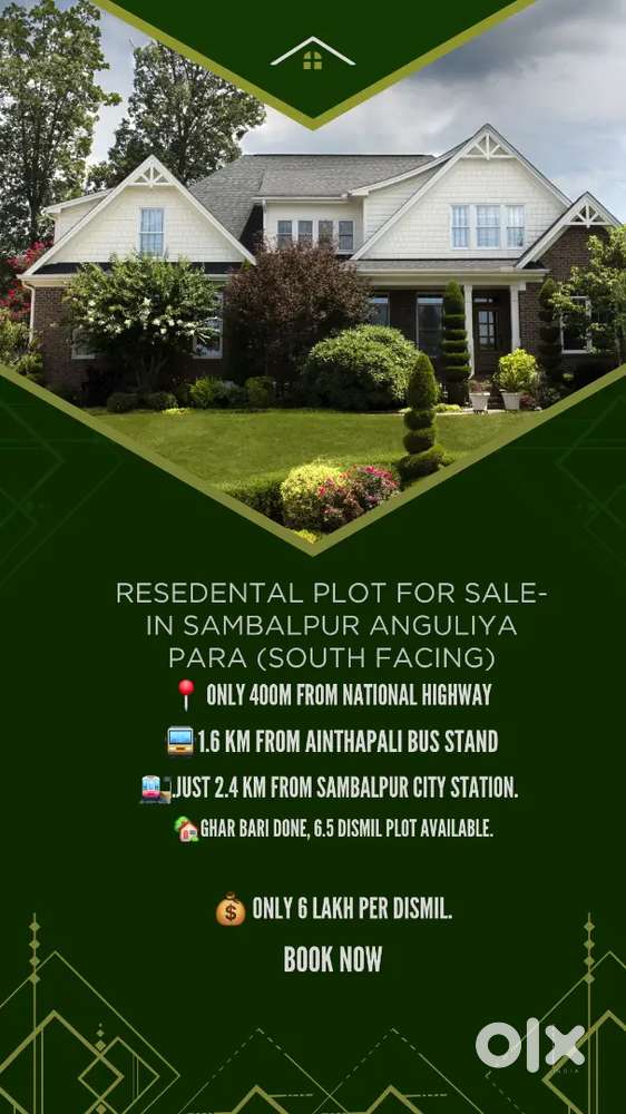6.5 Dismil resale plot in anguliapada NH se 400M gharbari kiya hua hai