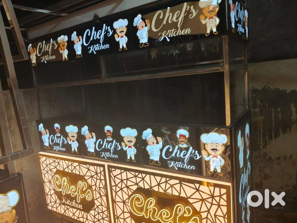 Steel counters and other kitchen items