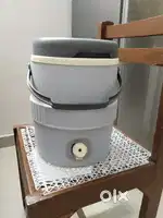 Camper for water storage & Steel kadai with glass cover