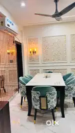 3bhk semi furnished flat big size balcony gated society