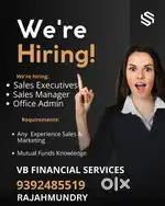We are Hiring Sales Exicutives, Sales Managers & Office Admin(Female)