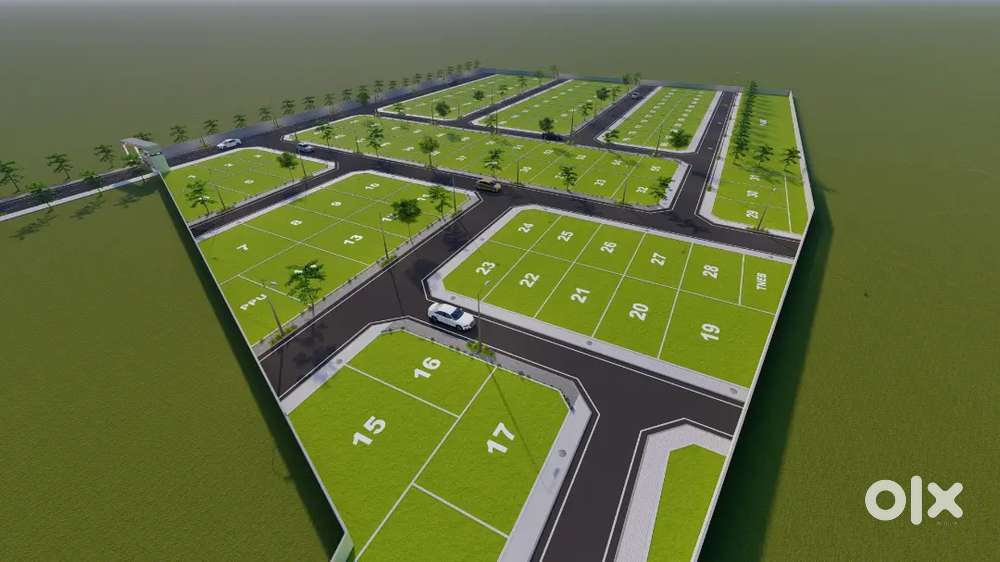 On road near 200 metre plot sale near sipcot manaparai