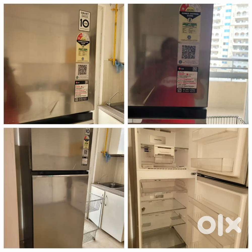 LG 345 litre double door smart invertor fridge refrigerator