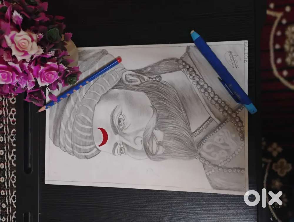 This is hand made and this is graphite  drawing