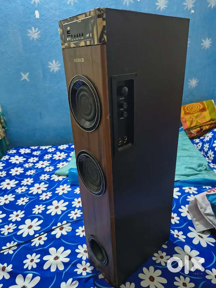Tower speaker bass boosted sound quality