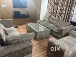 8 seater beige sofa