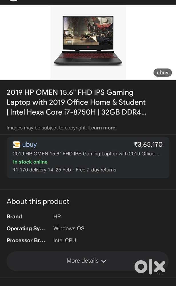 Hp omen 15 gaming laptop