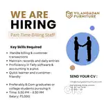 Part-time Billing Staff Wanted