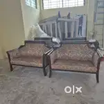 Two seater wooden carved sofa  4nos. Per sofa 15000/=