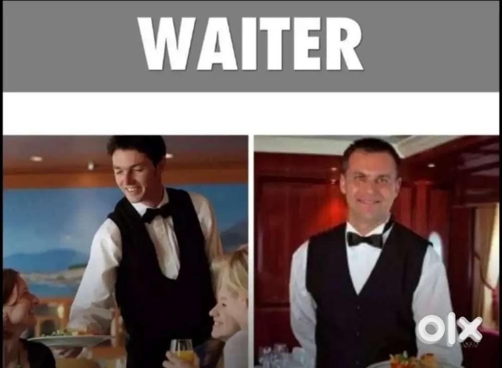 Urgent Required:- Captain // Waiter // Helper //Table Boy // For