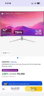 Zebronic monitor 32 inch