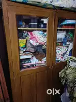 2 door seguan wood almirah