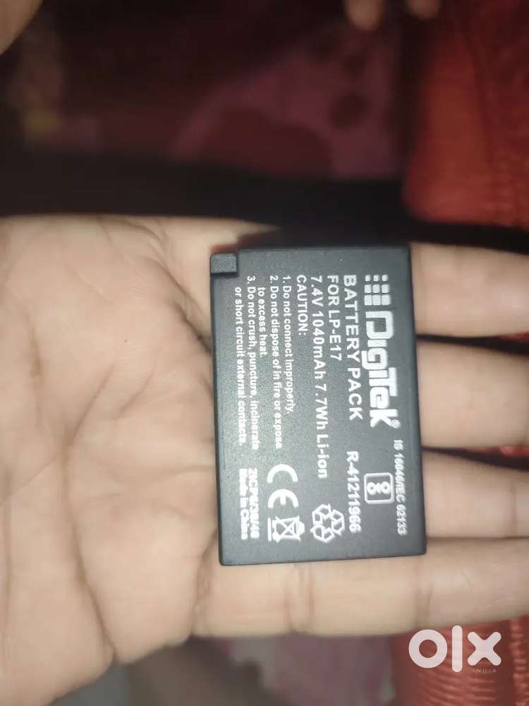 Battery for camera canon
