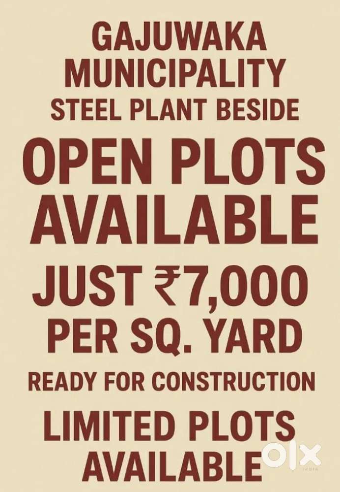 Gajuwaka municipality open plots