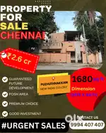 Prime Property @Puzhuthivakkam Chennai For URGENT Sales