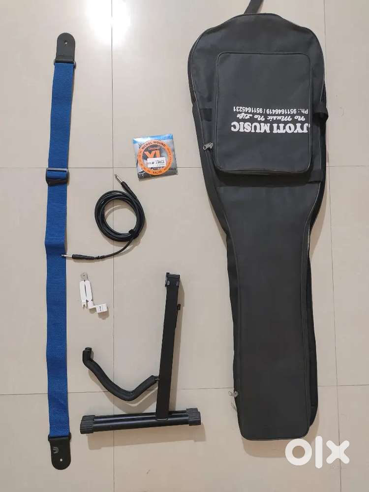 Electric Guitar bag, AMP Cable, stand