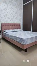 Wooden Double bed + Matress
