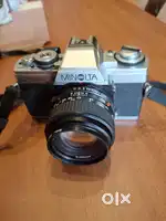 SLR Vintage Minolta XG- M, 35mm Camera with accessories