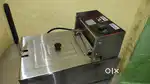 Oven deep fryer and counter