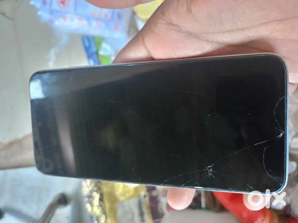 just cracked glass