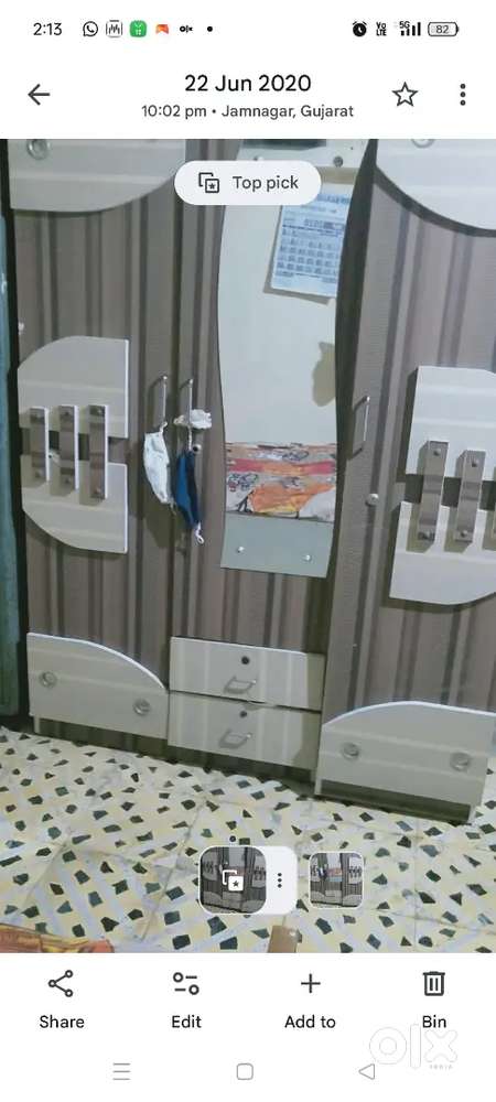 Wooden cabat three doors