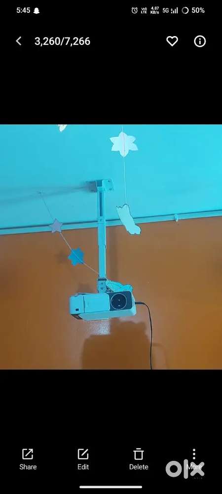 Projector with stand &  screen