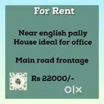 House ifeal for office 1bhk, 2 floors, with ample car park