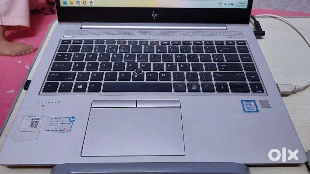 HP Elitebook i7 8th gen, 8GB RAM, 500GB SSD