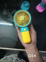 PACK OF 2 Portable Cartoon Shaped Handheld USB Rechargeable Small Fan
