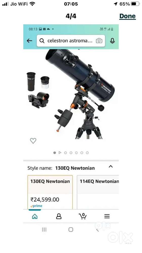 Telescope celestron astro master