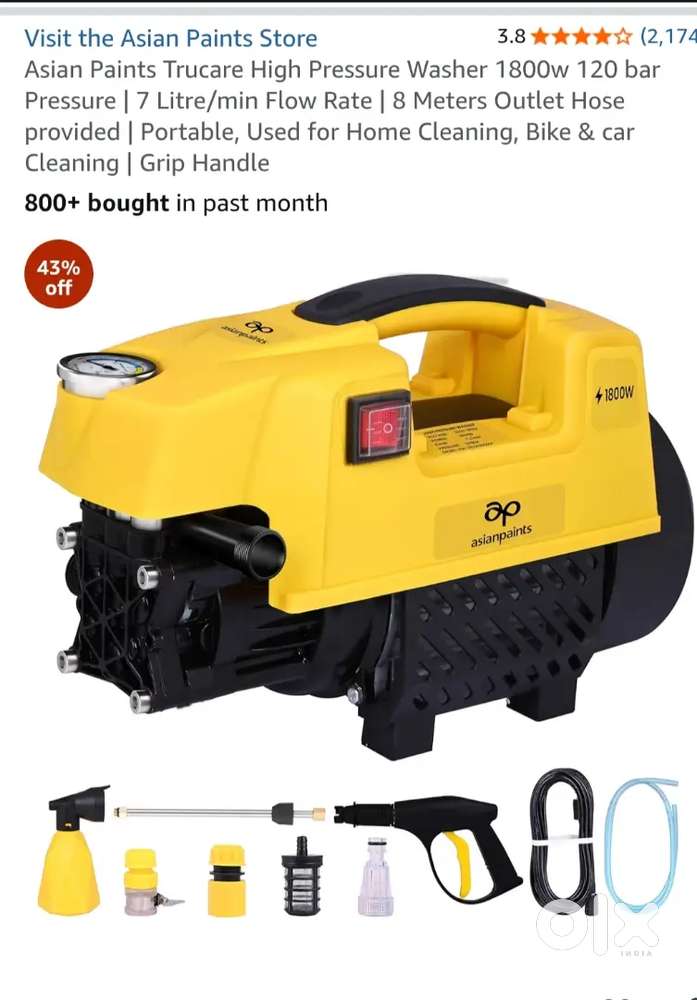 Asian paints true care high pressure car washer