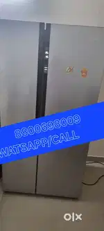 Haier Brand Silver color Side by side heier fridge