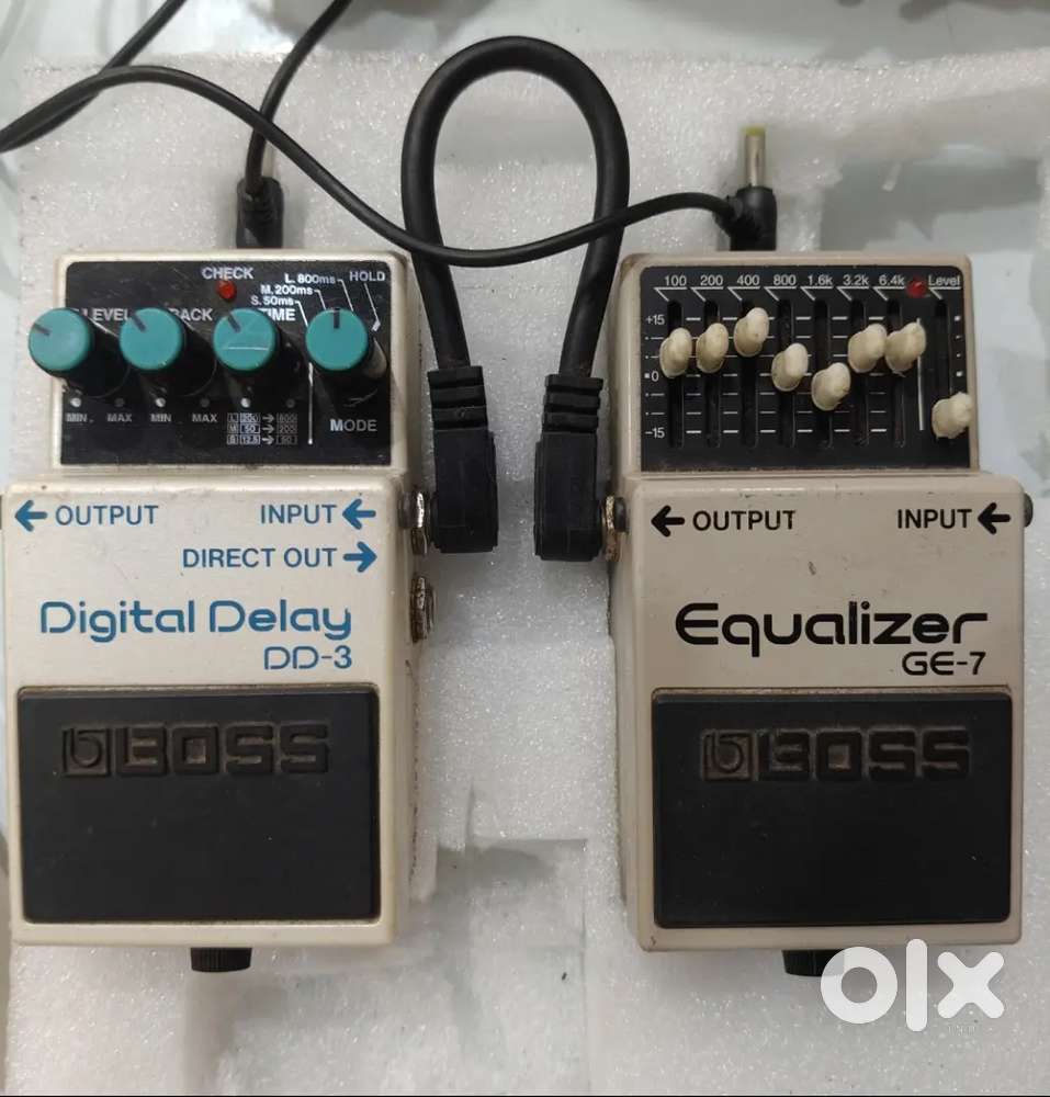 Boss digital delay and Equiser
